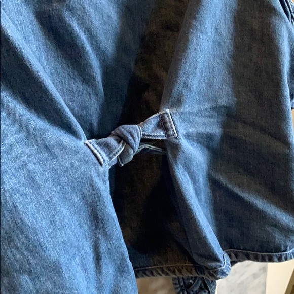 Vintage latticework denim vest Spring trendy sizeL - Picture 6 of 6